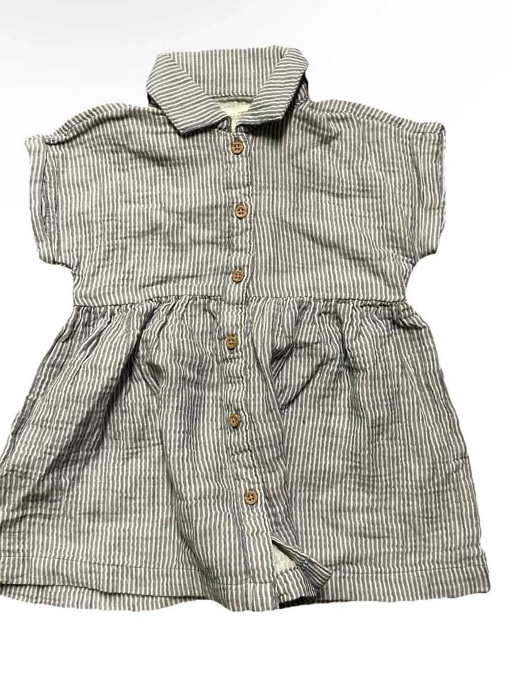 Baby Toddler Girl Summer Dresses Calvin Klein Stripes Floral Size 12 Months
